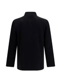 Lardini ribbed-knit stand-collar jacket