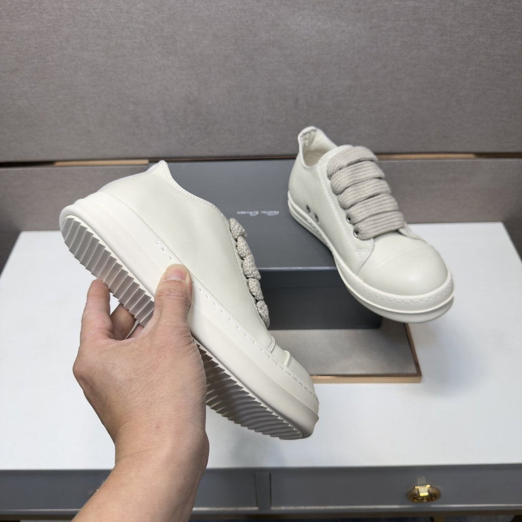 Rick Owens Off-White Low-Top Sneakers