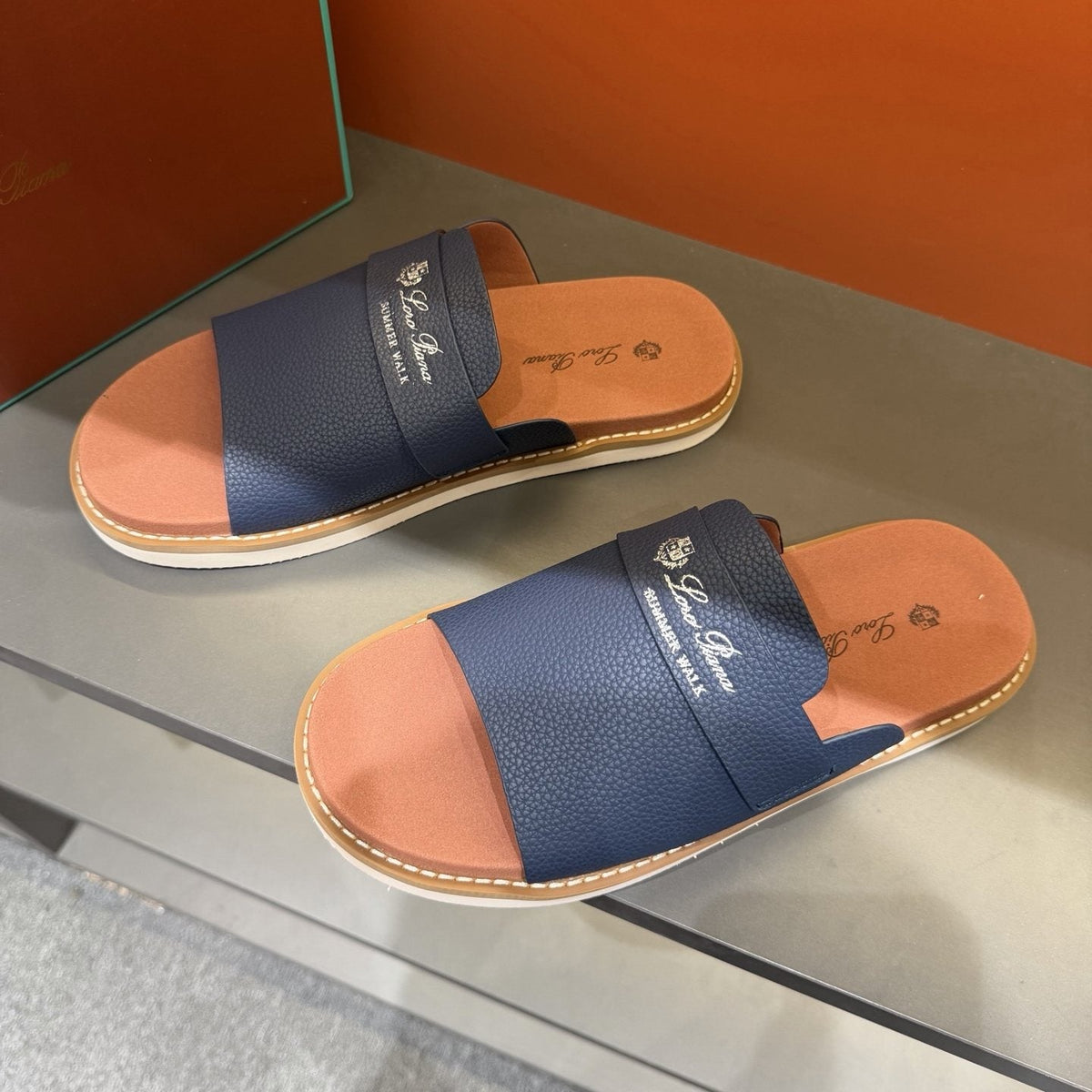 Loro Piana Men's Summer Walk Slide Sandals